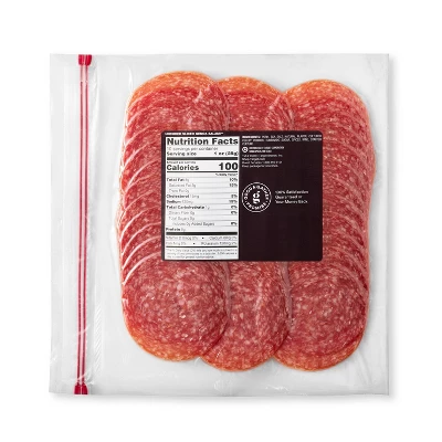 Sliced Uncured Genoa Salami - 10oz - Good & Gather™ 3 Sliced Uncured Genoa Salami - 10oz - Good & Gather™