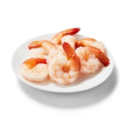 Jumbo Tail On Peeled & Deveined Cooked Shrimp - Frozen - 26-30ct/16oz - Good & Gather™