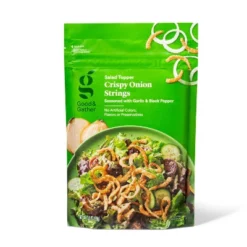 Garlic Pepper Crispy Onion Strings Salad Topper - 3.5oz - Good & Gather™ -Thrive Maket GUEST 7512466b 450f 4086 9f6d dd10c1b6cd68