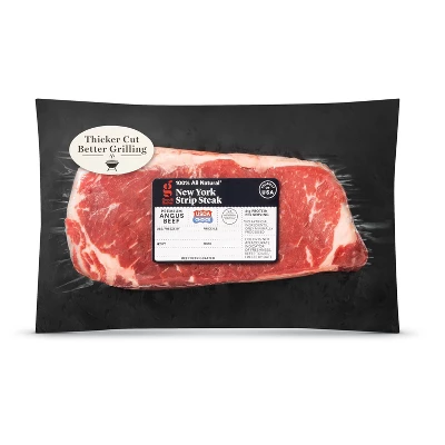 USDA Choice Angus Beef New York Strip Steak - Price Per Lb - Good & Gather™ 6 USDA Choice Angus Beef New York Strip Steak - Price Per Lb - Good & Gather™ - Image 4