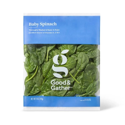Fresh Baby Spinach - 5oz - Good & Gather™ 6 Fresh Baby Spinach - 5oz - Good & Gather™ - Image 4
