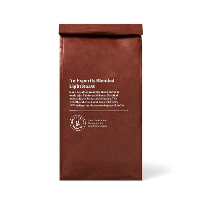Breakfast Blend Light Roast Ground Coffee - 12oz - Good & Gather™ 3 Breakfast Blend Light Roast Ground Coffee - 12oz - Good & Gather™