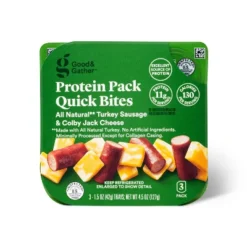 Colby Jack Cheese & Turkey Sausage Protein Pack Quick Bite - 4.5oz/3ct - Good & Gather™ -Thrive Maket GUEST e45b192d affa 4547 9111 776d2fc4edd3