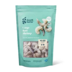 Large Tail-Off, Peeled, Deveined Raw Shrimp - Frozen - 41-50ct/lb - 2lbs - Good & Gather™ -Thrive Maket GUEST fc1806b1 c6ae 42aa abfd 2220bc64c6dd